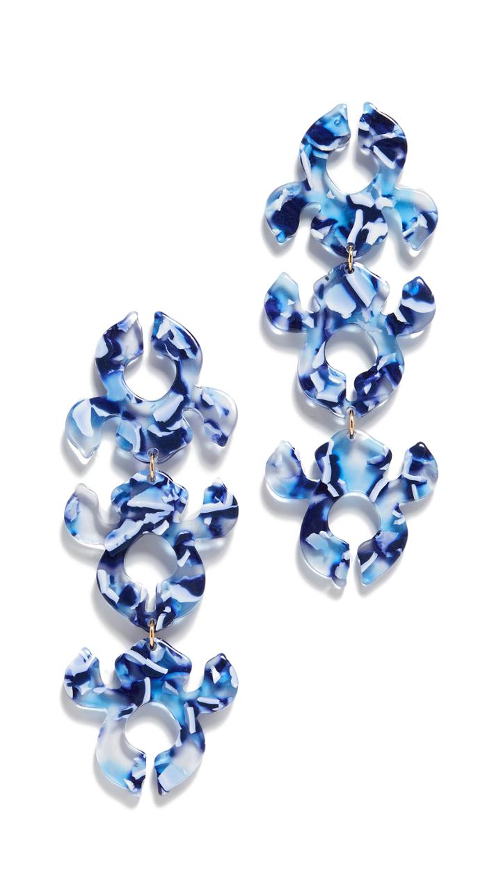Lele Sadoughi Iris Bouquet Shadow Earrings