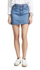Madewell Rigid Denim A Line Mini Skirt In Lakeline Wash Eco Edition