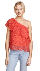 Marysia Peplum Maillot With French Knot