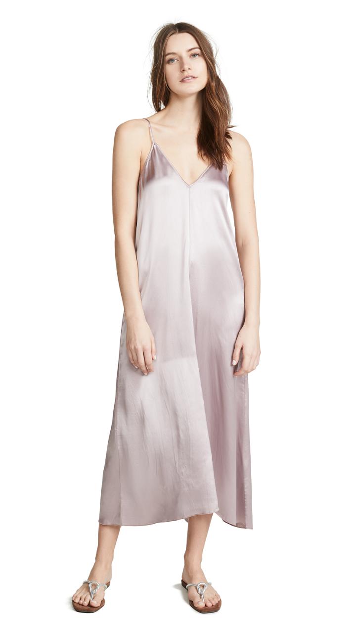 Forte Forte Shaded Satin Dress With Knot