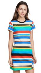 Pam Gela Stripe Print T Shirt Dress