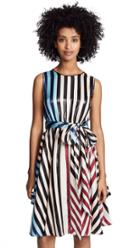 Diane Von Furstenberg Waist Tie Draped Dress