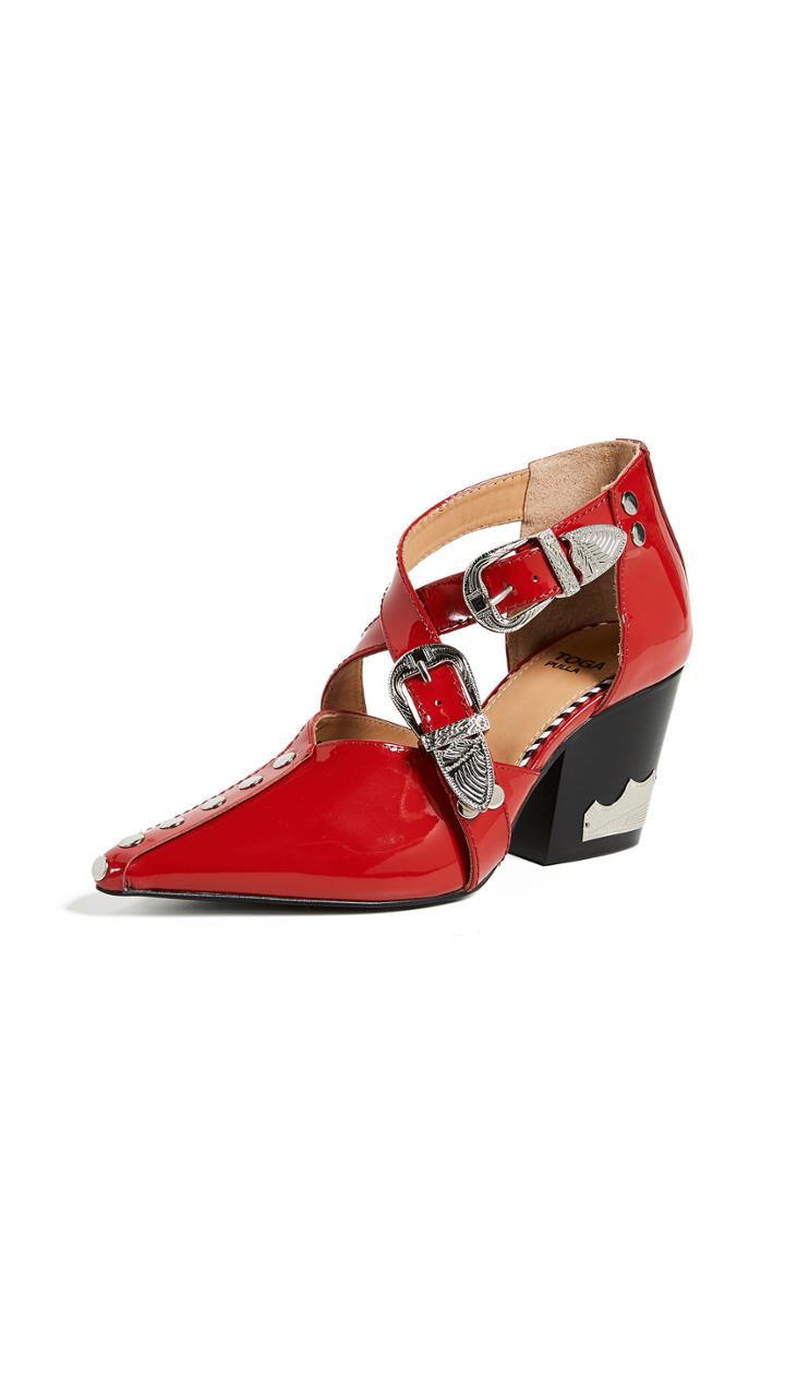 Toga Pulla Heeled Buckled Pumps