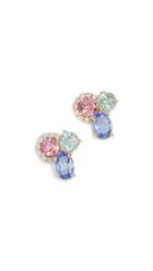 Eden Presley 14k Gold Amethyst Boulder Stud Earrings