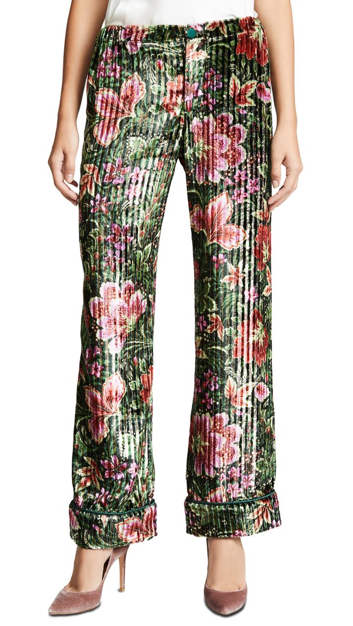 F R S For Restless Sleepers Velvet Wallpaper Pants