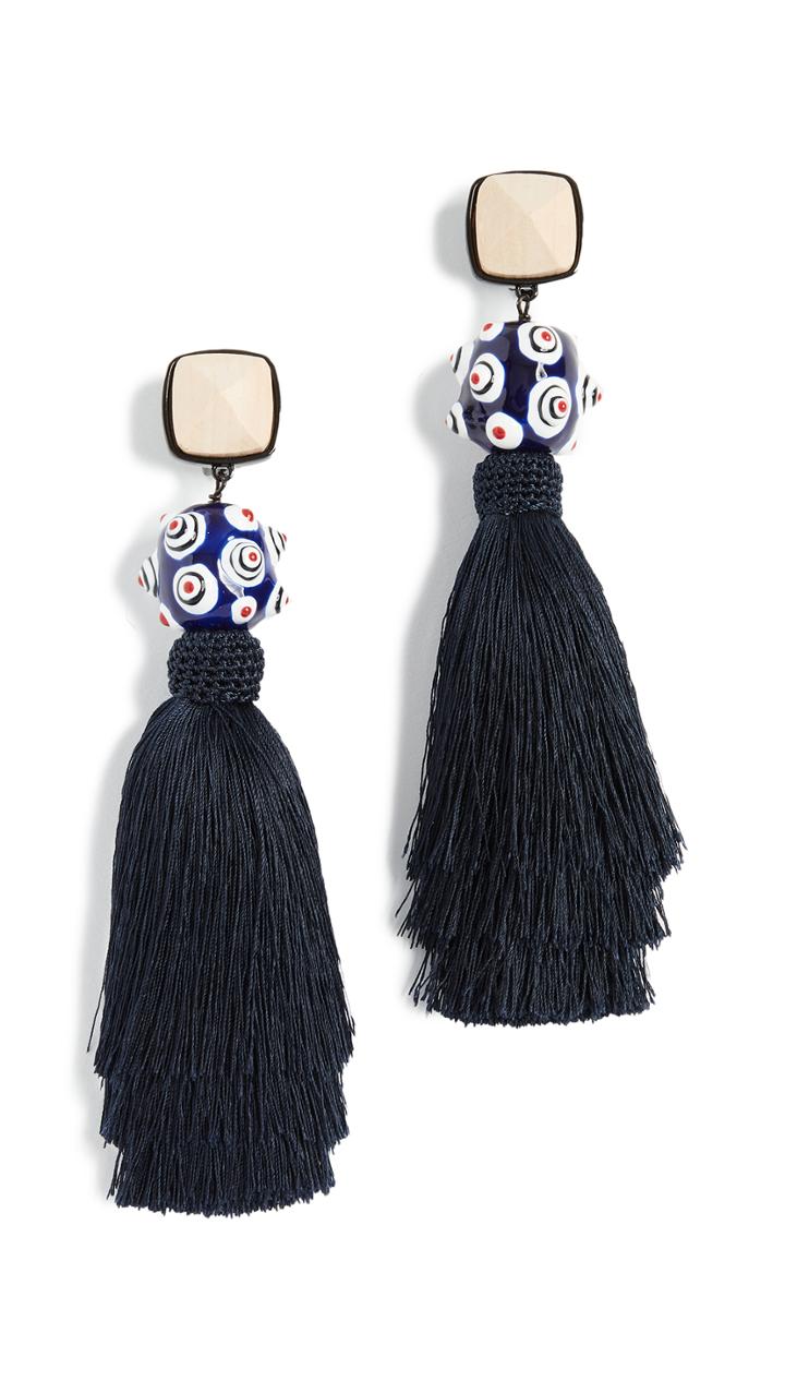 Tory Burch Silk Tassel Earrings