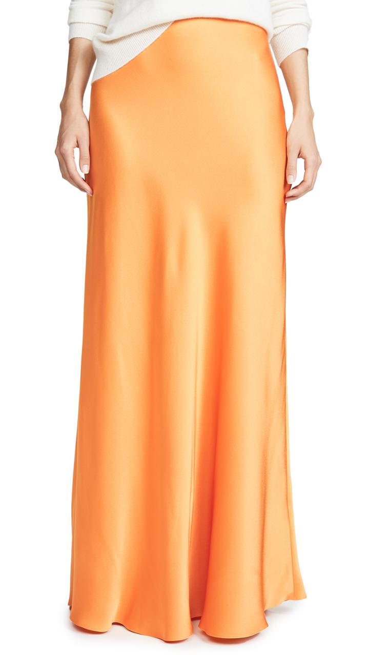 Rosetta Getty Bias Maxi Skirt