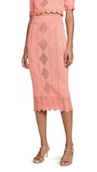 Victor Glemaud Pointelle Midi Skirt