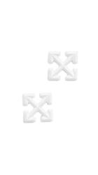 Off White Small Arrow Earrings