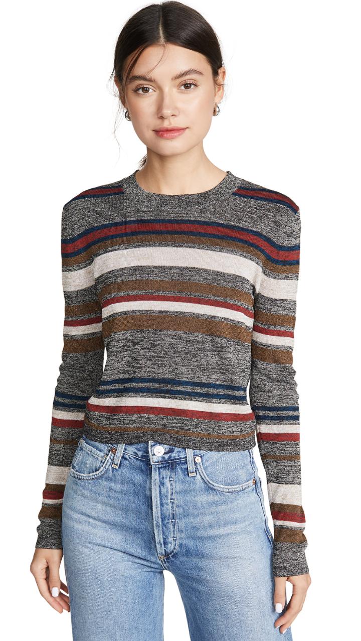 Veronica Beard Jora Cropped Pullover