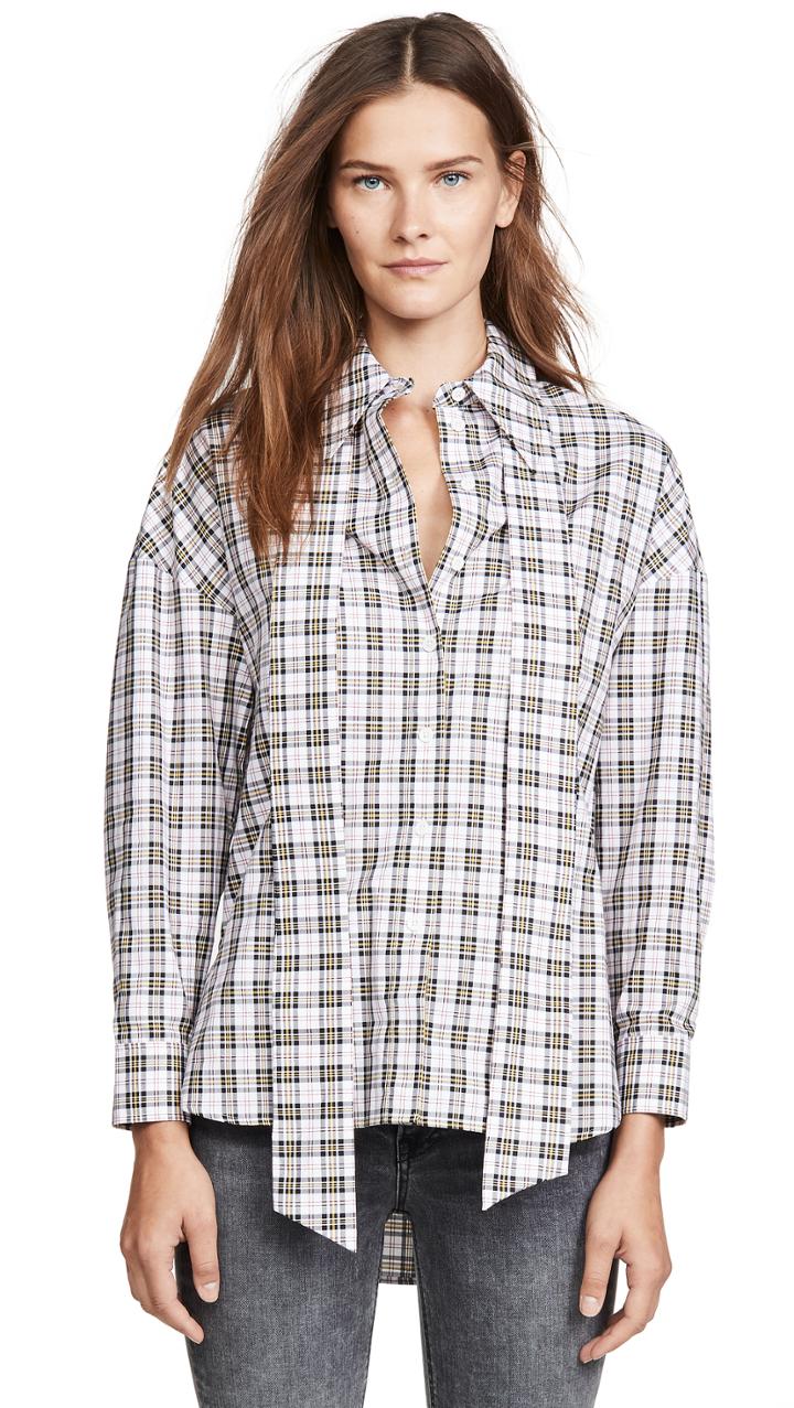 Tibi Easy Shirt With Zipper Detail