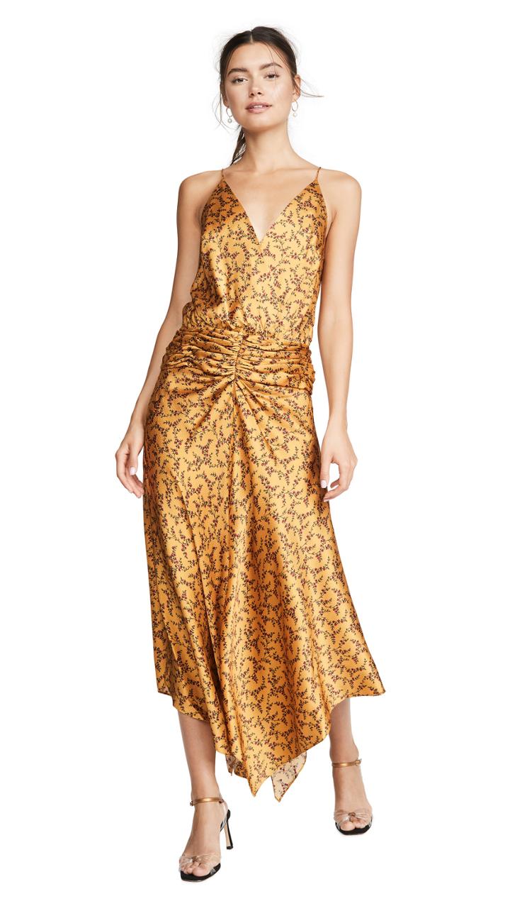 Jonathan Simkhai Hammered Silk Dress
