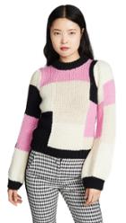 Ganni Hand Knit Wool Sweater