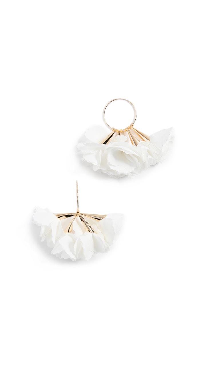 Shashi Rose Hoop Earrings