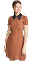 No 21 Contrast Collar Mini Dress