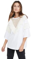 See By Chloe Fringe Detail Tee