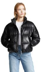 One By Lamarque One By Iris Leather Puffer