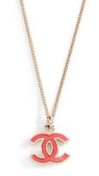 What Goes Around Comes Around Chanel Enamel Cc Necklace