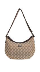 What Goes Around Comes Around Gucci Brown Canvas Round Messenger Bag