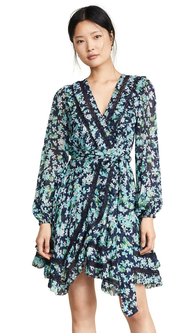 Zimmermann Moncur Wrap Mini Dress