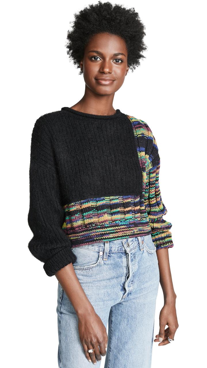 3 1 Phillip Lim Space Dye Cropped Pullover
