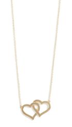 Jennifer Meyer Jewelry 18k Interlocking Open Heart Necklace