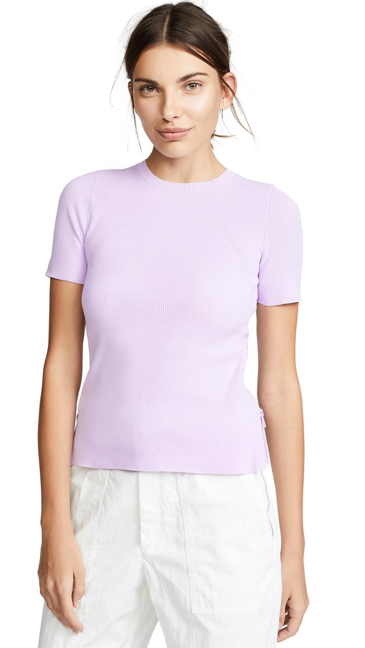 Helmut Lang Angel Side Zip Tee