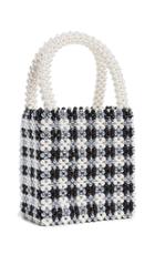 Shrimps Willow Gingham Beaded Bag