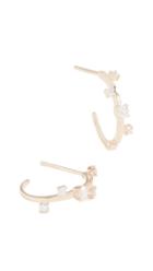Lana Jewelry 14k Solo Diamond Hoops