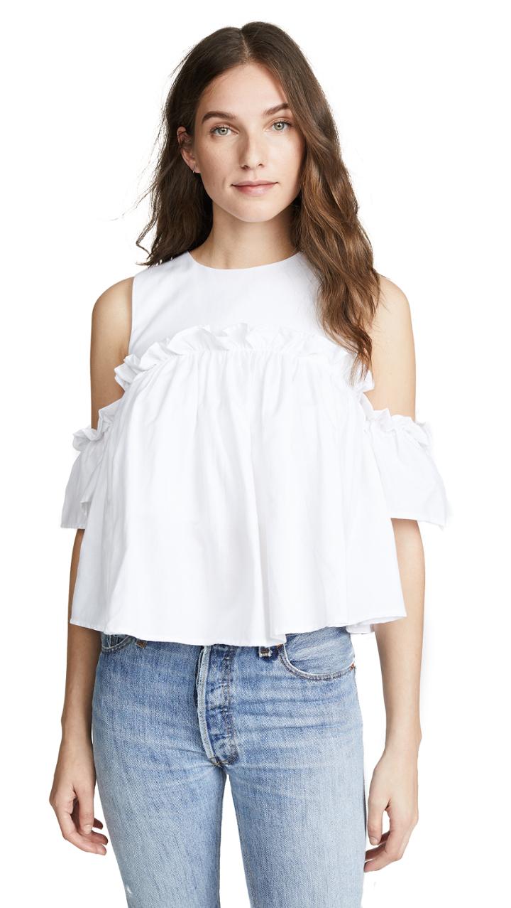 J O A Ruffle Blouse