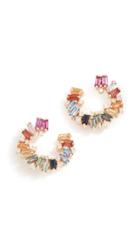 Suzanne Kalan 18k Rainbow Spiral Earrings