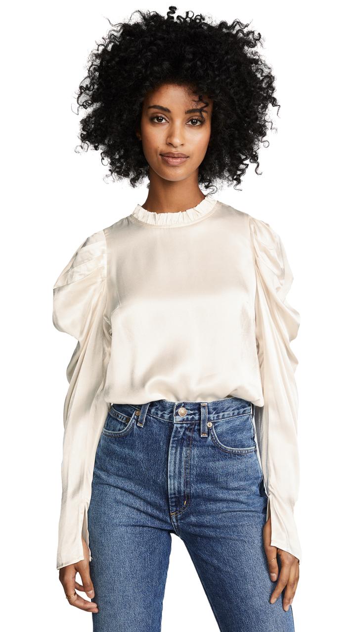Line Dot Kilia Puff Sleeve Top