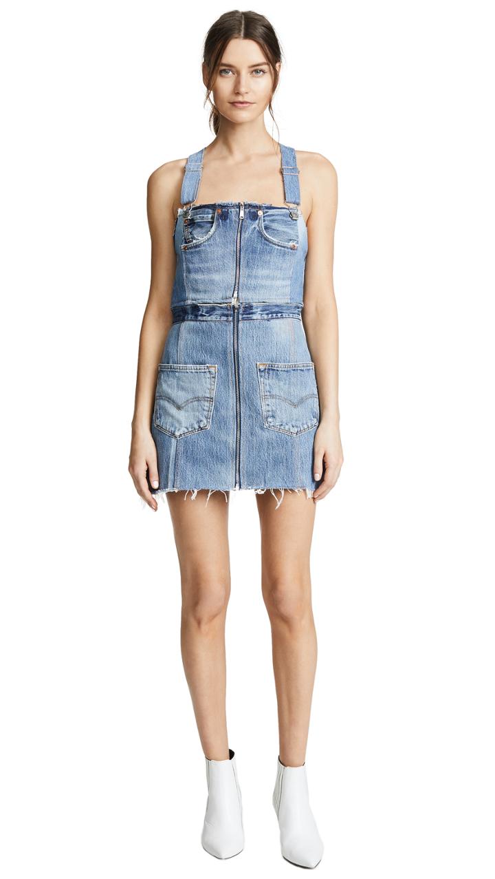 Re Done High Rise Straight Jeans With Slits
