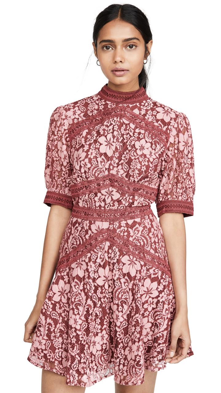 Keepsake Holder Lace Mini Dress