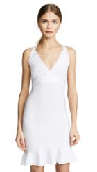 Boutique Moschino V Neck Mini Flare Dress