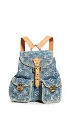 What Goes Around Comes Around Louis Vuitton Blue Denim Sac A Dos