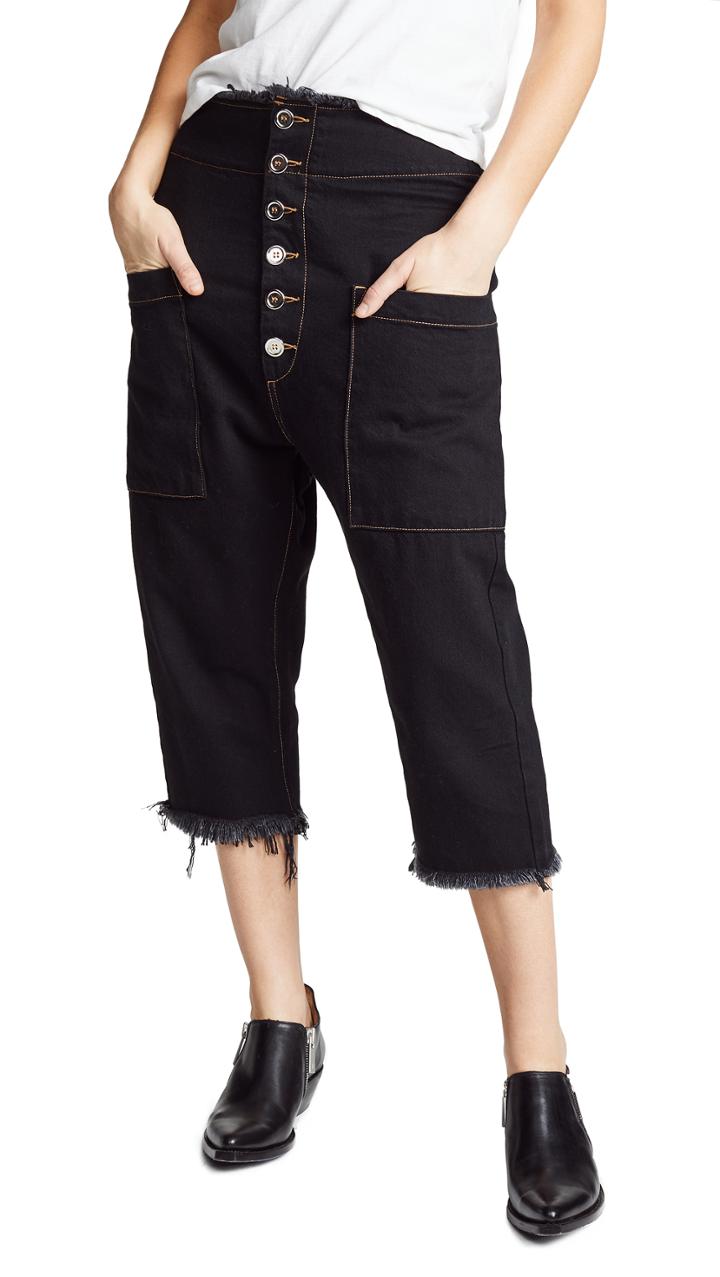 Marques Almeida Drop Crotch Trousers