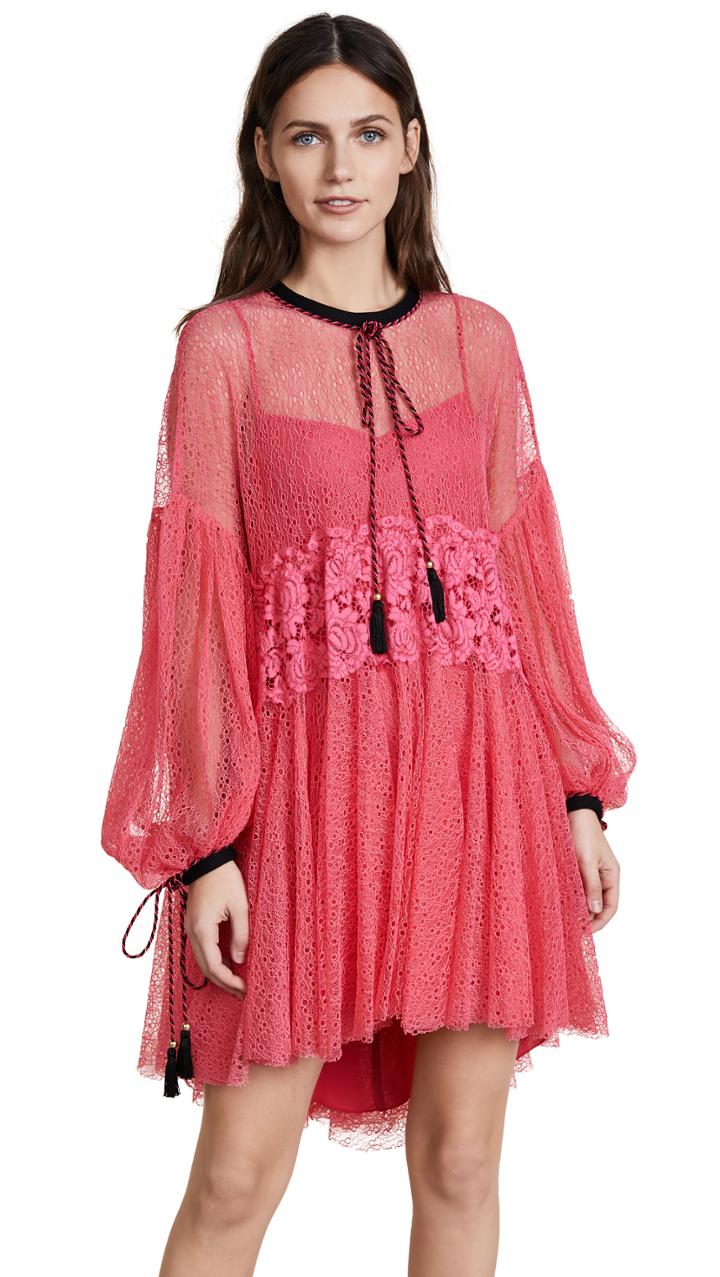 Philosophy Di Lorenzo Serafini Long Sleeve Peasant Sleeve Dress
