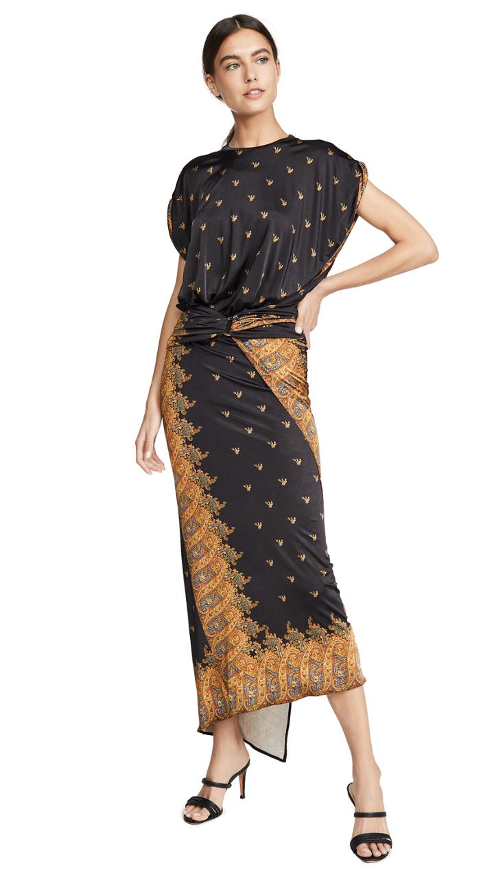 Paco Rabanne Wrap Waist Dress