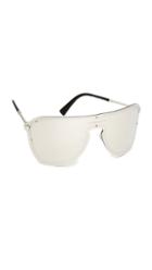 Versace Mirrored Shield Sunglasses
