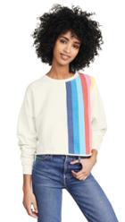 Re Done Crew Neck Sweatshirt With Stripes