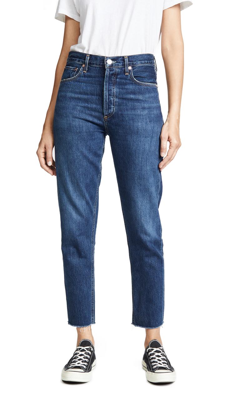 Agolde Jamie High Rise Classic Ankle Jeans