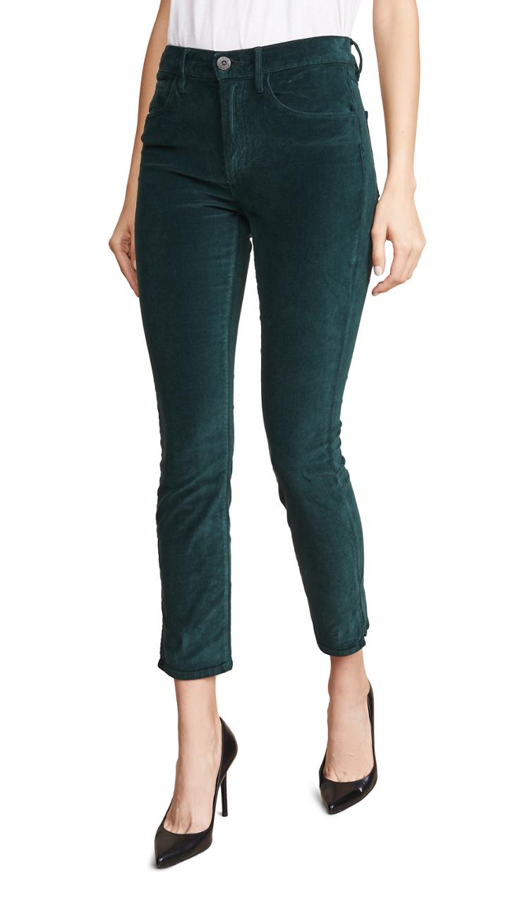 3x1 W3 Velvet Higher Ground Mini Split Jeans