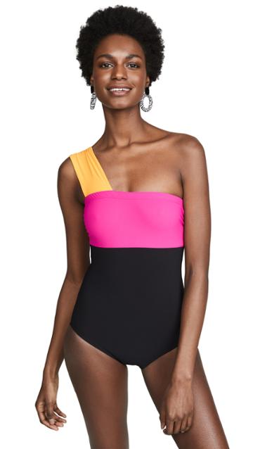 Karla Colletto One Shoulder Swimsuit