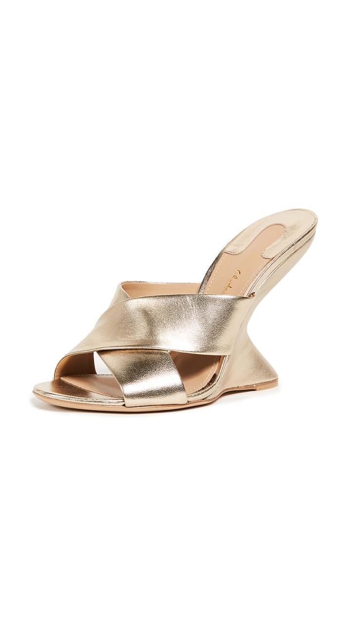 Salvatore Ferragamo Alcamo Wedge Mules
