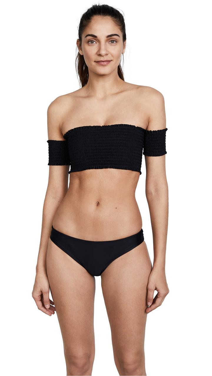 Pilyq Basic Ruched Bikini Bottoms