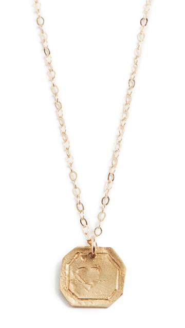 Maison Monik Heart Plate Necklace