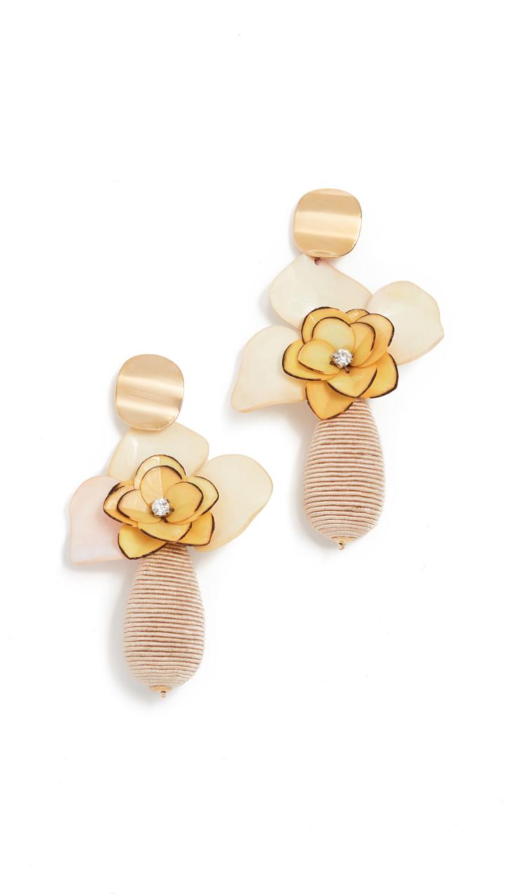 Lizzie Fortunato Magnolia Drop Earrings
