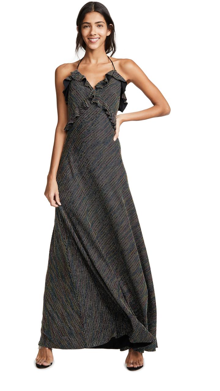 Jill Jill Stuart Metallic Stripe Dress