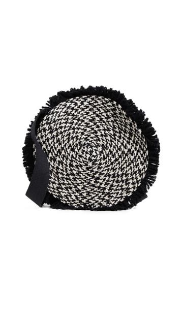 Caterina Bertini Woven Circle Cross Body Bag